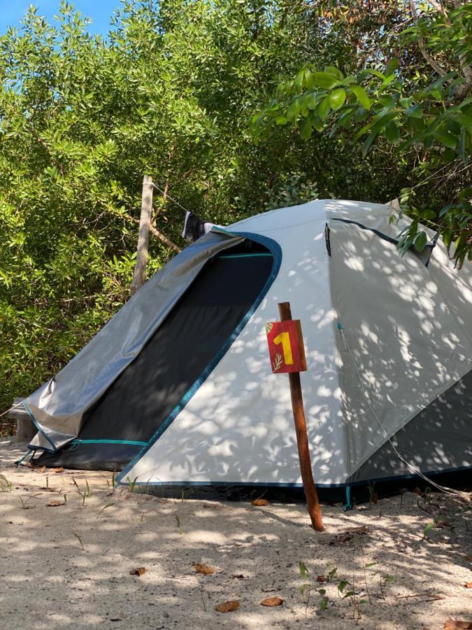 Balam Camping & Cabanas جزيرة هول بوكس المظهر الخارجي الصورة